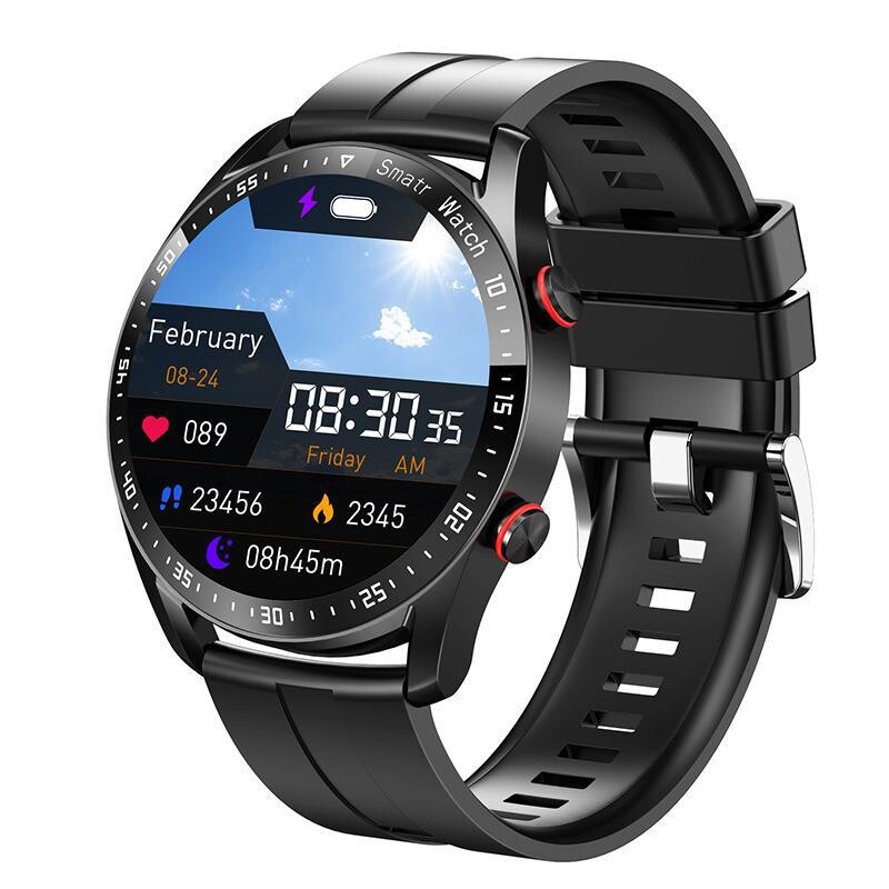 Ceas inteligent HW20 ECG+PPG Business Curea din oțel inoxidabil 1,46 Ceas inteligent cu ecran mare cu apeluri Bluetooth