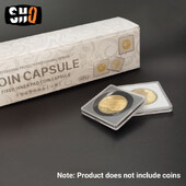 20 vnt monetų dėžutės monetų laikiklių apsaugos dėžutė su reguliuojamomis tarpinėmis.