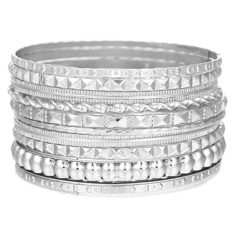 Set zlatnih narukvica, nakit u boemskom etničkom stilu, zapadnjački antički stil, izvedba, pozlaćeni fini nakit, izravna tvornička prodaja