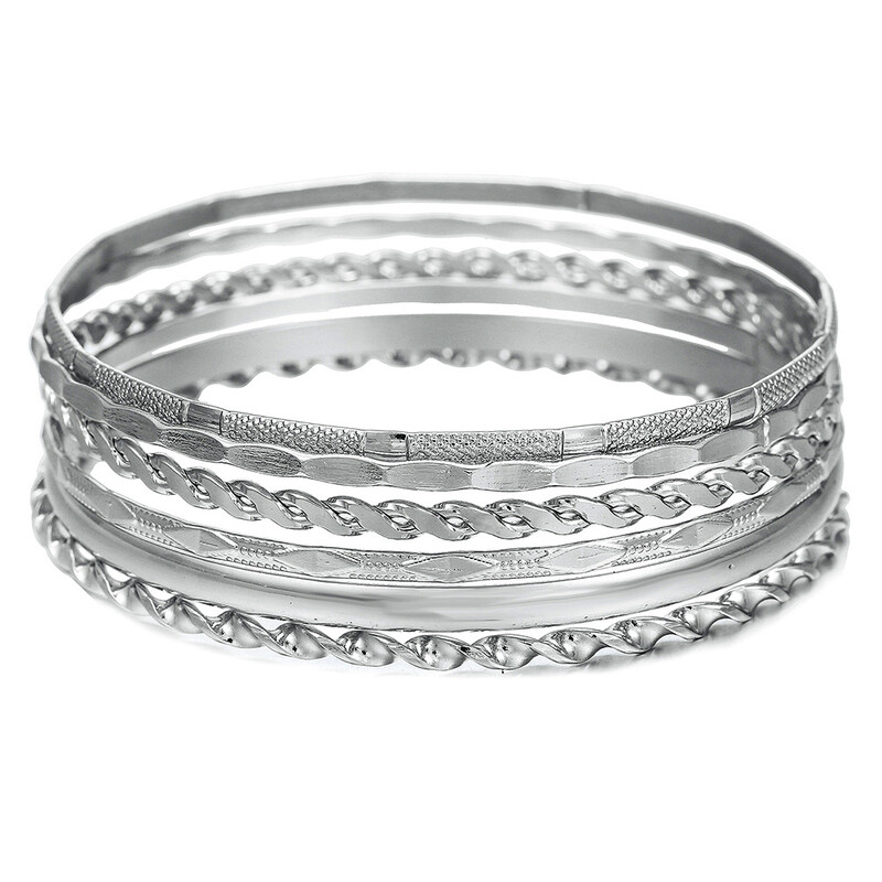 Set zlatnih narukvica, nakit u boemskom etničkom stilu, zapadnjački antički stil, izvedba, pozlaćeni fini nakit, izravna tvornička prodaja