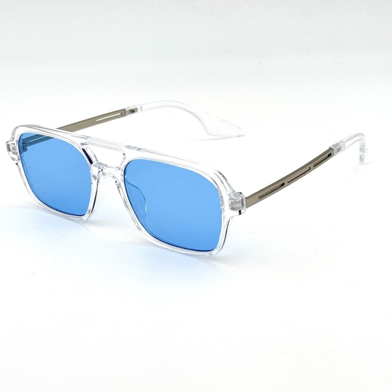 2024 Noi ochelari de aviator în stil coreean pentru bărbați, retro, pod dublu, ochelari de soare cu ramă pătrată mică, pete la modă pentru femei