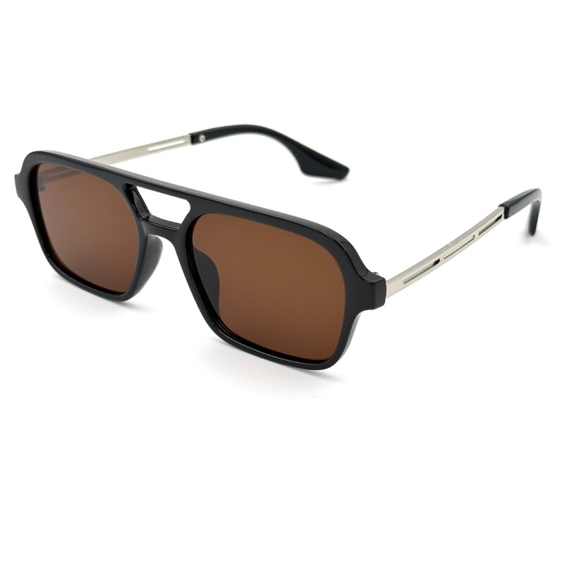 2024 Нови мъжки авиаторски очила в корейски стил Ретро двоен мост Слънчеви очила с малка квадратна рамка Модерни дамски петна