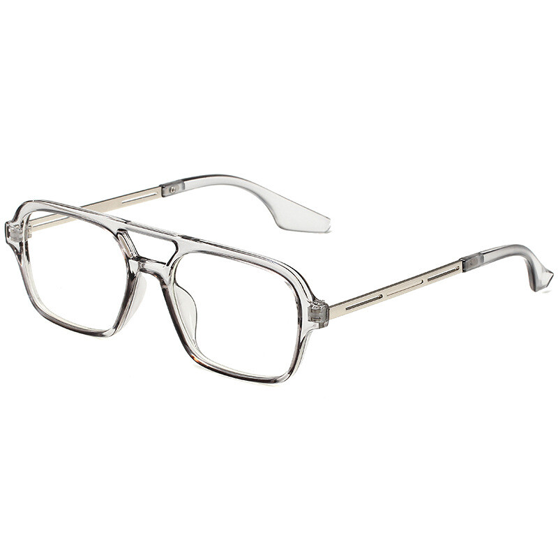 2024 Нови мъжки авиаторски очила в корейски стил Ретро двоен мост Слънчеви очила с малка квадратна рамка Модерни дамски петна