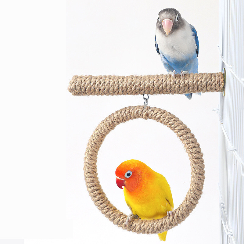 Papūgos stovo rėmas paukščių stovo stovas Stovas Sūpynės Bijūnų tigro oda Daugiafunkcis paukščių narvelis žaislai ir reikmenys