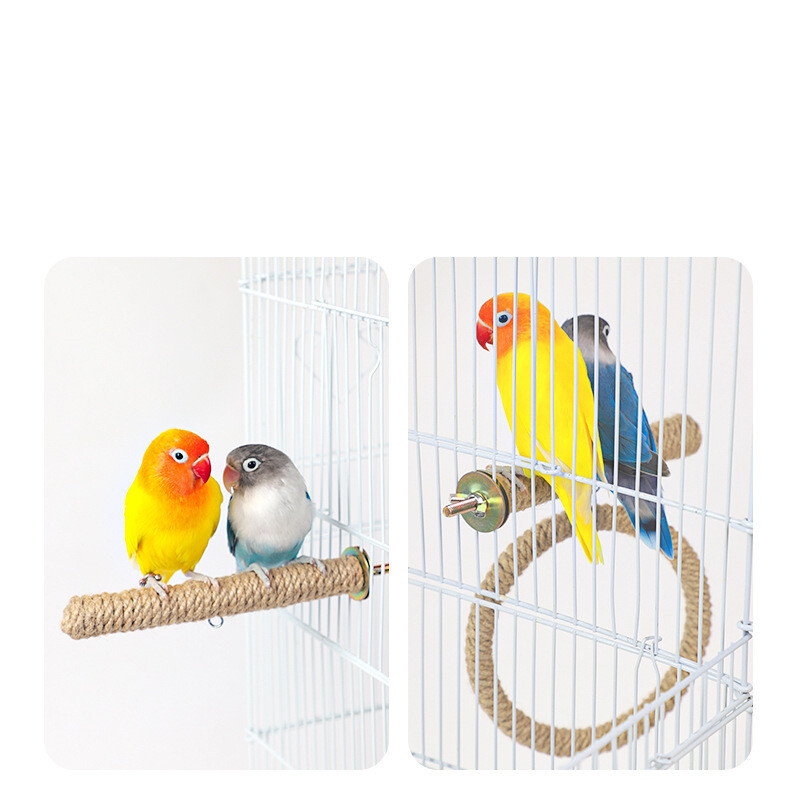 Papūgos stovo rėmas paukščių stovo stovas Stovas Sūpynės Bijūnų tigro oda Daugiafunkcis paukščių narvelis žaislai ir reikmenys