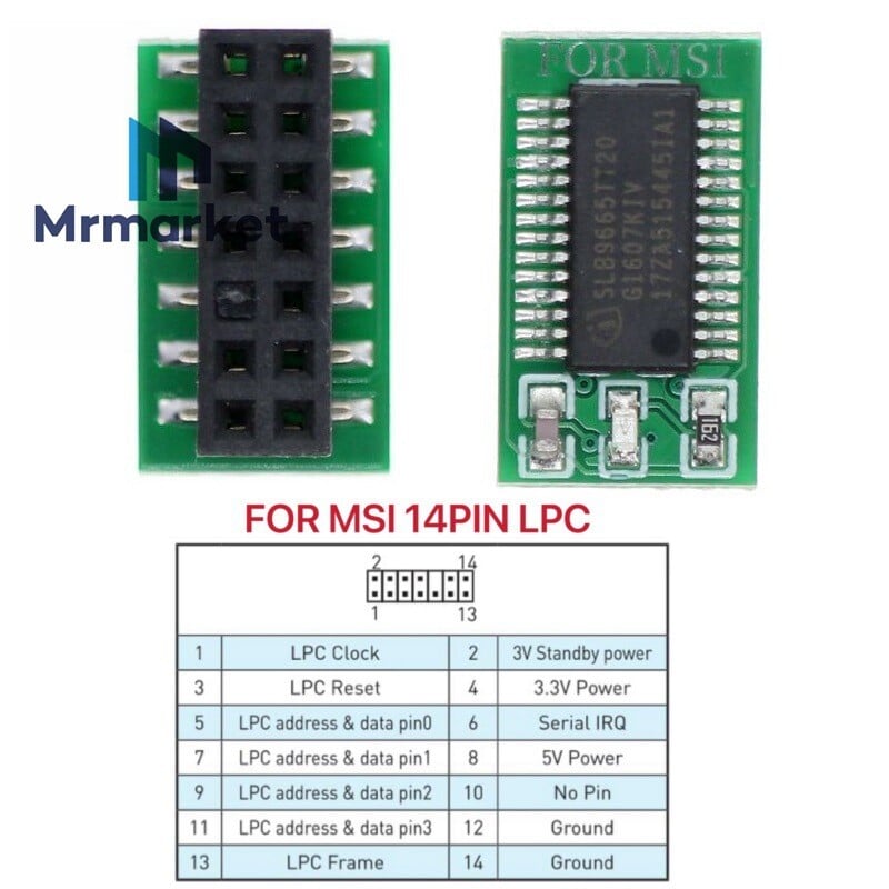 Mini TPM moodul TPM2.0 moodul usaldusväärne platvorm, mis sobib WIN11 versiooniuuenduse testimiseks