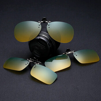 Night Vision Glasses Polarized Clip on Type Day and Night για άνδρες και γυναίκες οδηγούς Γυαλιά ηλίου Night Vision Driving