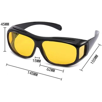 Anti-Glare Night Vision Driver Goggles Fashion Γυαλιά ηλίου Cycling Goggles Night Driving Βελτιωμένα ελαφριά γυαλιά Αξεσουάρ αυτοκινήτου