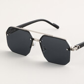 Vīriešu polarizētās saulesbrilles no alumīnija magnija sakausējuma Punk saulesbrilles Double Beam kvadrātveida saulesbrilles vadītājam UV400 aizsargbrilles