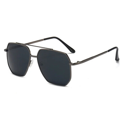Vīriešu polarizētās saulesbrilles no alumīnija magnija sakausējuma Punk saulesbrilles Double Beam kvadrātveida saulesbrilles vadītājam UV400 aizsargbrilles