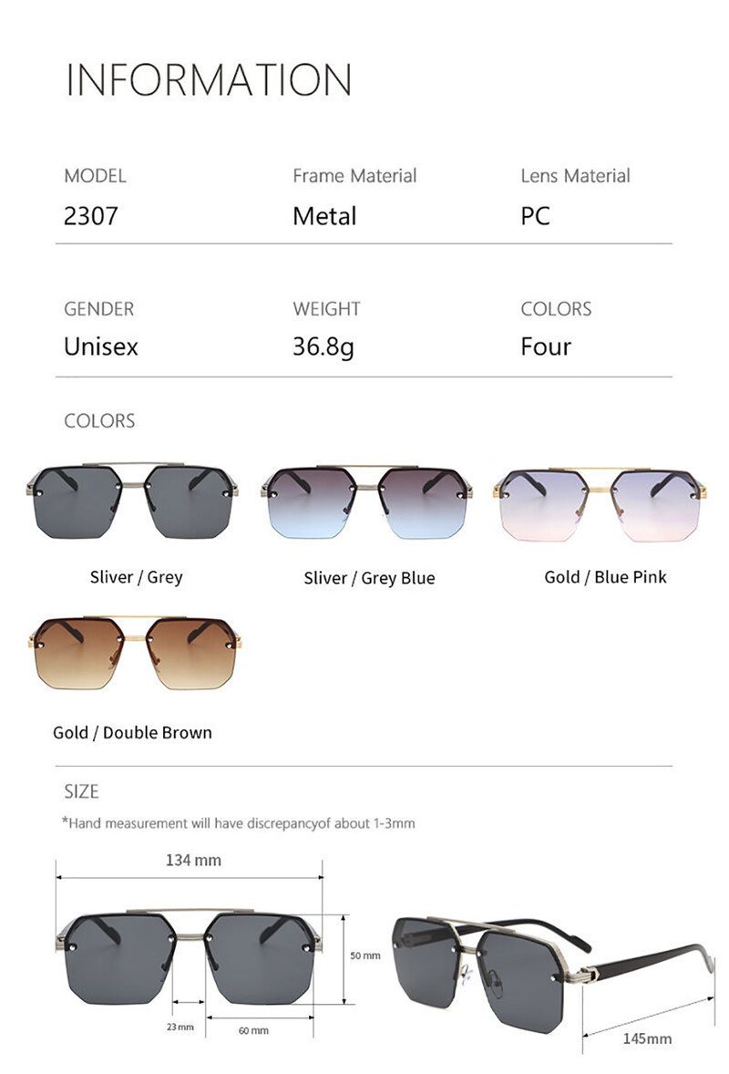 Vyriški poliarizuoti akiniai nuo saulės aliuminio magnio lydinio punk saulės dvigubo spindulio kvadratiniai akiniai nuo saulės, skirti vairuotojui UV400 akiniams