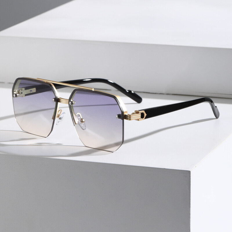 Vyriški poliarizuoti akiniai nuo saulės aliuminio magnio lydinio punk saulės dvigubo spindulio kvadratiniai akiniai nuo saulės, skirti vairuotojui UV400 akiniams