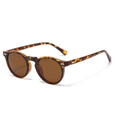 Retro apaļas polarizētas saulesbrilles vīriešiem Sieviešu modes vintage dizaineru braukšanas saulesbrilles āra ceļojumiem UV400 toņos aizsargbrilles Jauns