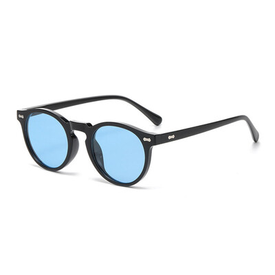 Retro apaļas polarizētas saulesbrilles vīriešiem Sieviešu modes vintage dizaineru braukšanas saulesbrilles āra ceļojumiem UV400 toņos aizsargbrilles Jauns