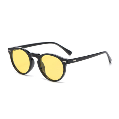 Retro apaļas polarizētas saulesbrilles vīriešiem Sieviešu modes vintage dizaineru braukšanas saulesbrilles āra ceļojumiem UV400 toņos aizsargbrilles Jauns
