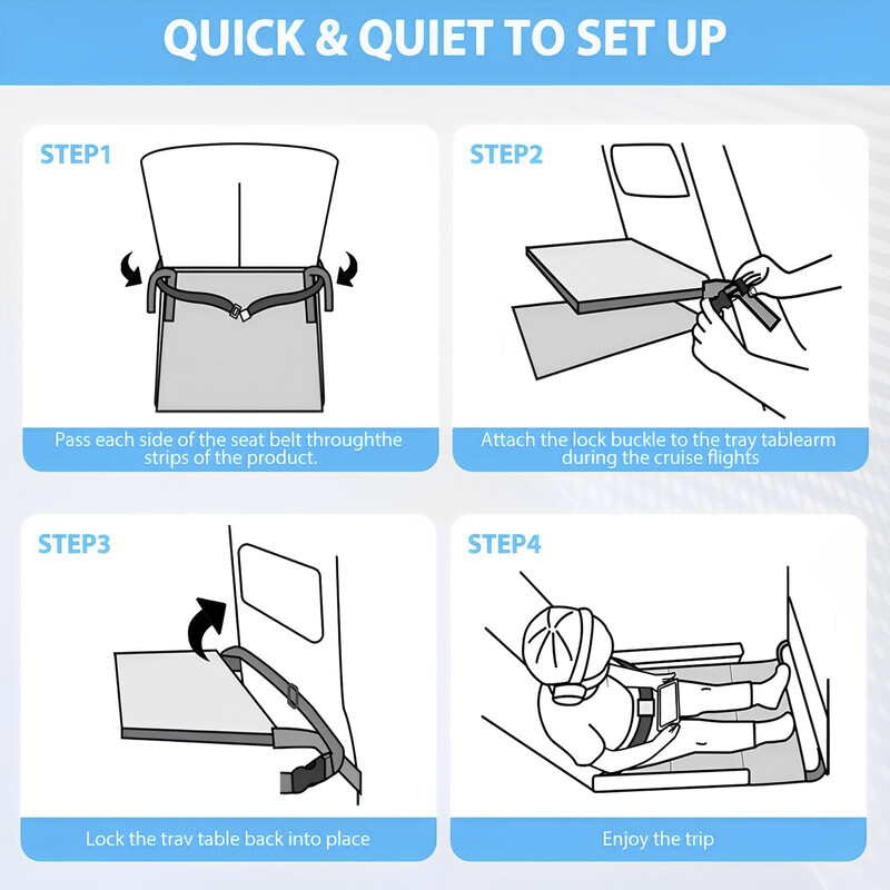 Kelioninė lėktuvo lova kūdikio pedalams Lova Nešiojama pėdų atrama Hamakas Vaikų lova Lėktuvo sėdynė su saugojimo krepšio ilgintuvu kojų atrama