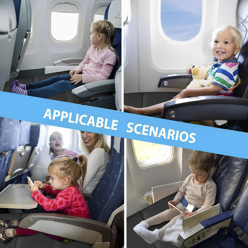 Kelioninė lėktuvo lova kūdikio pedalams Lova Nešiojama pėdų atrama Hamakas Vaikų lova Lėktuvo sėdynė su saugojimo krepšio ilgintuvu kojų atrama