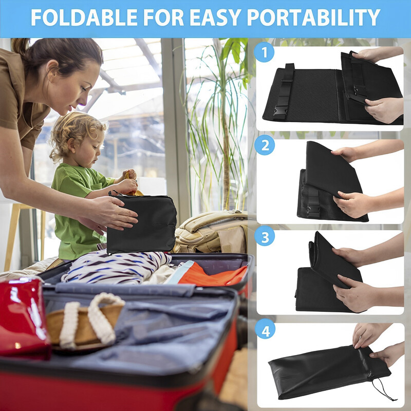 Kelioninė lėktuvo lova kūdikio pedalams Lova Nešiojama pėdų atrama Hamakas Vaikų lova Lėktuvo sėdynė su saugojimo krepšio ilgintuvu kojų atrama