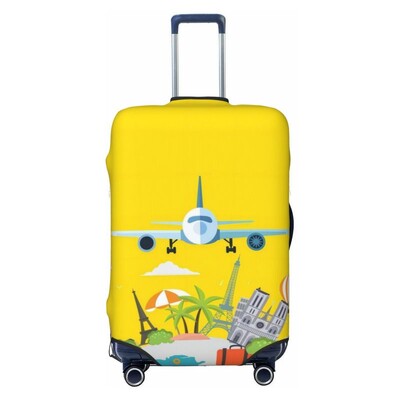 imprimare model hartă husă de protecție elastică groase pentru bagaje costum cu fermoar pentru geanta de 18-32 inci huse pentru valiză husă cărucior de călătorie