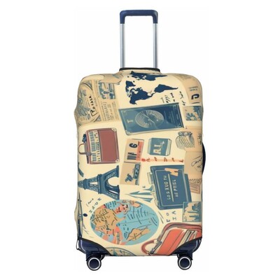 imprimare model hartă husă de protecție elastică groase pentru bagaje costum cu fermoar pentru geanta de 18-32 inci huse pentru valiză husă cărucior de călătorie