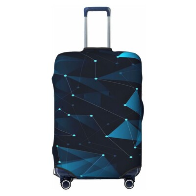 Geometrijski uzorak trokuta Debela elastična zaštitna navlaka za prtljagu Zatvarač Odijelo za torbu Navlake za kofere Navlaka za kolica Putna