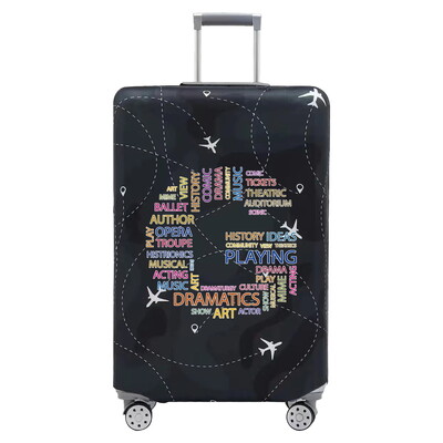 Navlaka za putni kovčeg Prtljaga Rastezljiva tkanina Zaštitne navlake Torba za prtljagu Cove za kovčege od 18-28 inča Serija teksta