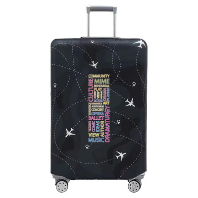 Navlaka za putni kovčeg Prtljaga Rastezljiva tkanina Zaštitne navlake Torba za prtljagu Cove za kovčege od 18-28 inča Serija teksta