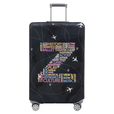 Navlaka za putni kovčeg Prtljaga Rastezljiva tkanina Zaštitne navlake Torba za prtljagu Cove za kovčege od 18-28 inča Serija teksta