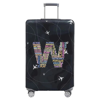 Navlaka za putni kovčeg Prtljaga Rastezljiva tkanina Zaštitne navlake Torba za prtljagu Cove za kovčege od 18-28 inča Serija teksta