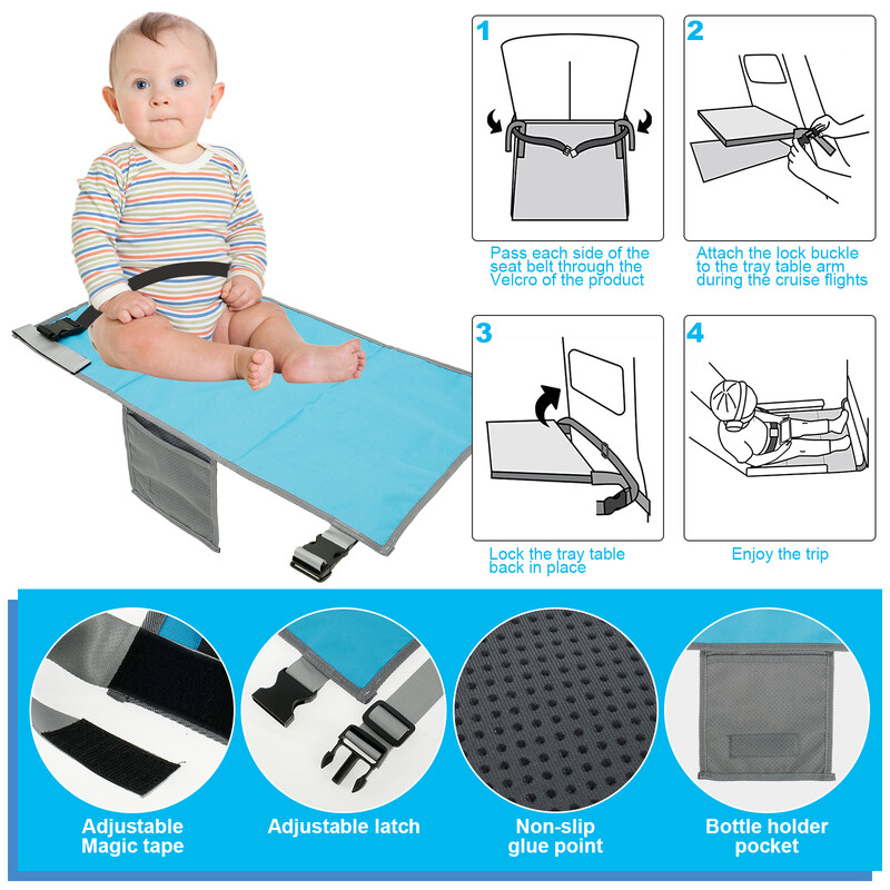 Vaikų kelionių lėktuvo lova kūdikių pedalai lova Nešiojami lėktuvo sėdynių ilgintuvai vaikams kūdikių automobilinės kėdutės ilgintuvai kojų atramos hamakas