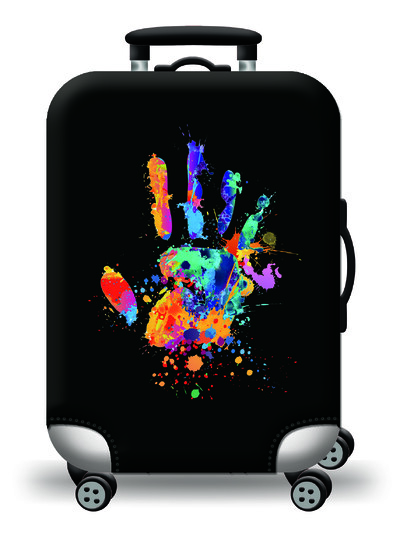 Husă pentru bagaje Protector pentru valiză din material extensibil Husă pentru praf pentru bagaje, potrivită pentru valiză de 18-32 inci, organizator de călătorie