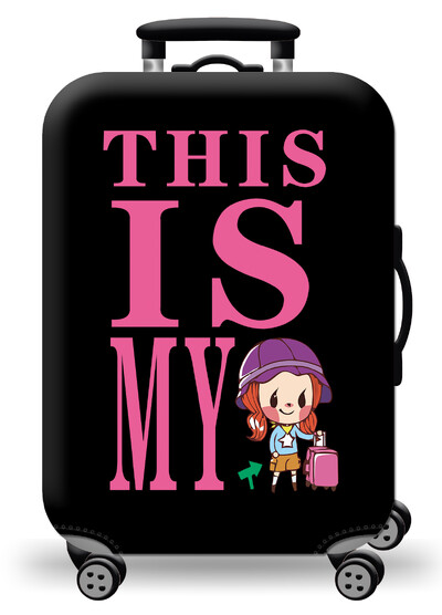 Husă pentru bagaje Protector pentru valiză din material extensibil Husă pentru praf pentru bagaje, potrivită pentru valiză de 18-32 inci, organizator de călătorie