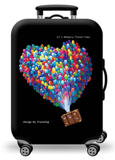 Husă pentru bagaje Protector pentru valiză din material extensibil Husă pentru praf pentru bagaje, potrivită pentru valiză de 18-32 inci, organizator de călătorie