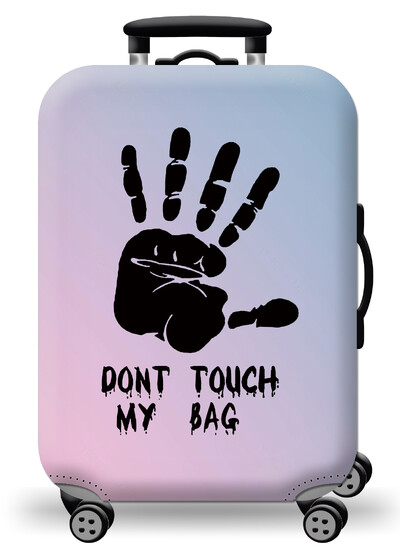 Husă pentru bagaje Protector pentru valiză din material extensibil Husă pentru praf pentru bagaje, potrivită pentru valiză de 18-32 inci, organizator de călătorie