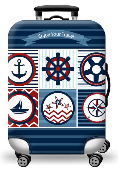 Husă pentru bagaje Protector pentru valiză din material extensibil Husă pentru praf pentru bagaje, potrivită pentru valiză de 18-32 inci, organizator de călătorie