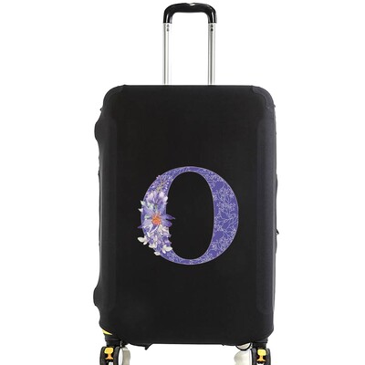 Husă pentru bagaje Husă de protecție Valisă Mov Literă Mov Nume Model Călătorie Elastică Husă de praf pentru bagaje Aplicare Valisă 18-28