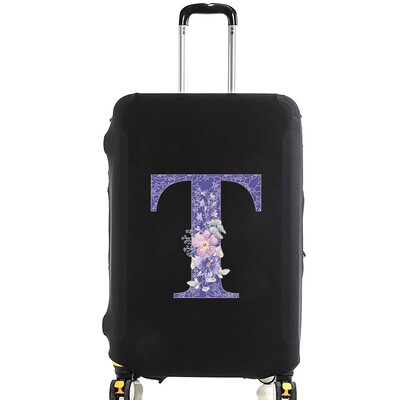 Husă pentru bagaje Husă de protecție Valisă Mov Literă Mov Nume Model Călătorie Elastică Husă de praf pentru bagaje Aplicare Valisă 18-28