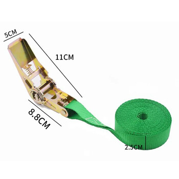 1m/3m/5m Товарен ремък Обтегач с тресчотка Товарен автомобил Фиксиран обтегач Затягащо въже за транспортиране на багажни стоки Къмпинг на открито