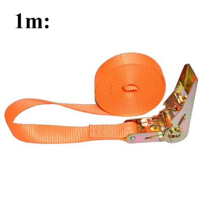 1m/3m/5m Curea de marfă Întinzător cu clichet Dispozitiv de strângere fix pentru mașină de marfă Strânge frânghie pentru bagaje Transport de mărfuri Camping în aer liber