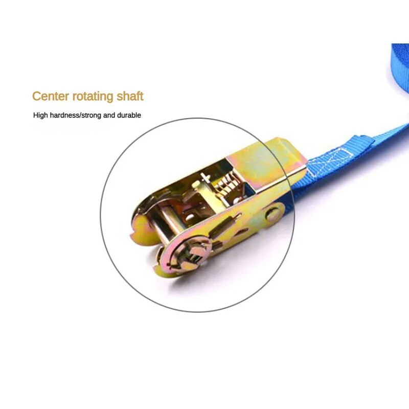1m/3m/5m Curea de marfă Întinzător cu clichet Dispozitiv de strângere fix pentru mașină de marfă Strânge frânghie pentru bagaje Transport de mărfuri Camping în aer liber