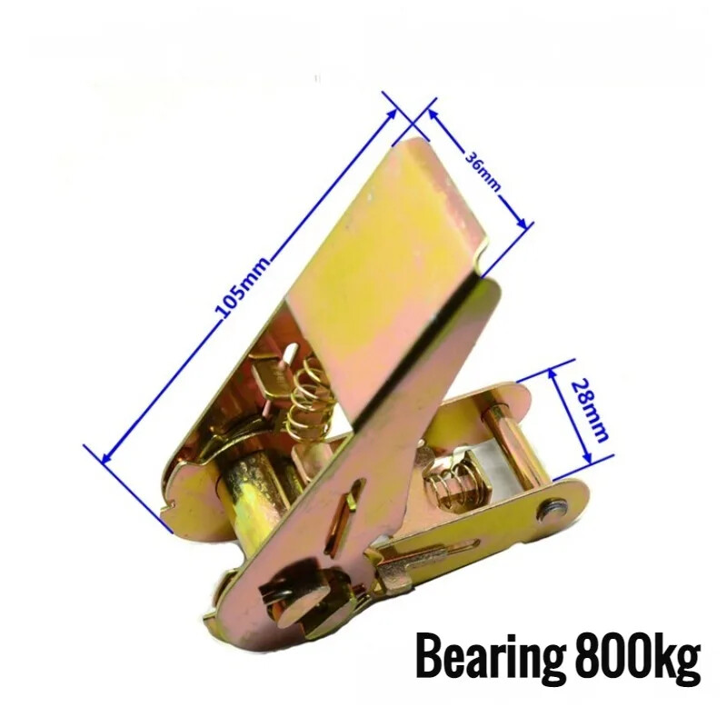1m/3m/5m Curea de marfă Întinzător cu clichet Dispozitiv de strângere fix pentru mașină de marfă Strânge frânghie pentru bagaje Transport de mărfuri Camping în aer liber