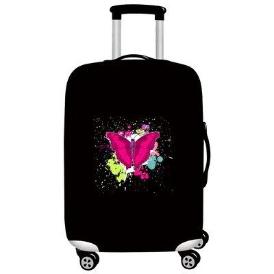 Husă de protecție pentru bagaje Accesorii de călătorie Valisă, rezistentă la uzură, Seria Fluture Husă de protecție 2024 Moda