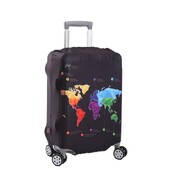 Husă pentru bagaje Protector pentru valiză din material extensibil Husă pentru praf pentru bagaje, potrivită pentru valiză de 18-30 inci, organizator de călătorie