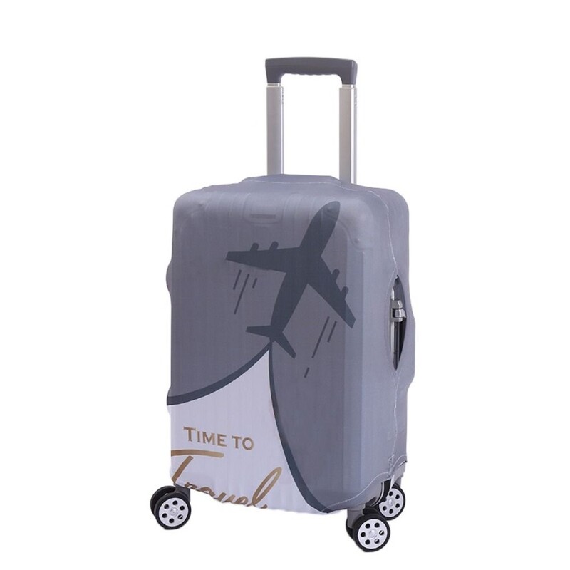 Husă pentru bagaje Protector pentru valiză din material extensibil Husă pentru praf pentru bagaje, potrivită pentru valiză de 18-30 inci, organizator de călătorie