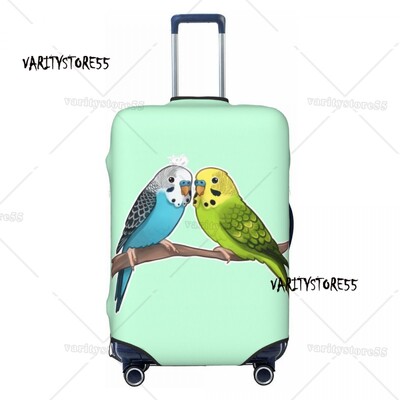 Husă pentru bagaje personalizată Tropical Getaway Papagal Păsări Cockatiel Budgie Toucan Valisă de călătorie Huse de protecție Se potrivește 18-32 inch