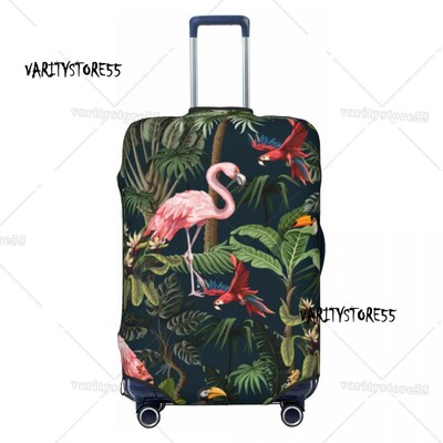Husă pentru bagaje personalizată Tropical Getaway Papagal Păsări Cockatiel Budgie Toucan Valisă de călătorie Huse de protecție Se potrivește 18-32 inch