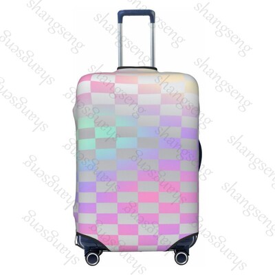 Tablă de șah Imprimare cu grilă Gros Elastic Husă de protecție pentru bagaje Costum cu fermoar pentru geantă Huse pentru valiză Husă pentru cărucior de călătorie