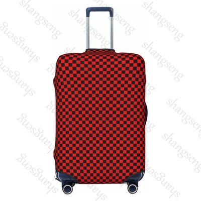 Tablă de șah Imprimare cu grilă Gros Elastic Husă de protecție pentru bagaje Costum cu fermoar pentru geantă Huse pentru valiză Husă pentru cărucior de călătorie