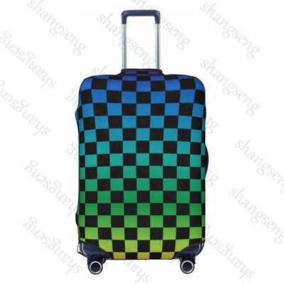 Tablă de șah Imprimare cu grilă Gros Elastic Husă de protecție pentru bagaje Costum cu fermoar pentru geantă Huse pentru valiză Husă pentru cărucior de călătorie