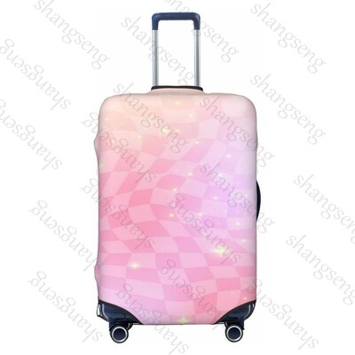 Tablă de șah Imprimare cu grilă Gros Elastic Husă de protecție pentru bagaje Costum cu fermoar pentru geantă Huse pentru valiză Husă pentru cărucior de călătorie